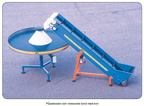 P&aring;selevator med roterande bord