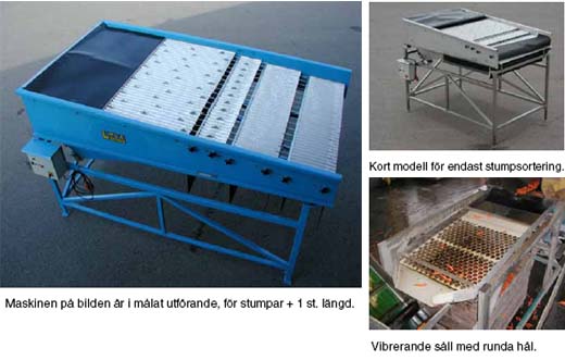 Stump och l&auml;ngdsortering